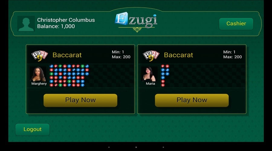 Live Dealer Baccarat